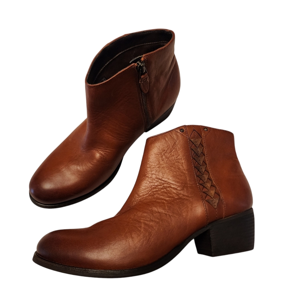 Clark's Maypearl Fawn Leather Ankle Boots 9